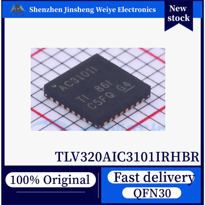 (5/50 pieces) 100% New TLV320AIC3101IRHBR TLV320AIC3101I AC3101I QFN32 Stereo Audio Codec. In Stock, Original, Fast Shipping.
(5/50 pieces) 100% New TLV320AIC3101IRHBR TLV320AIC3101I AC3101I QFN32 Stereo Audio Codec. In Stock, Original, Fast Shipping.