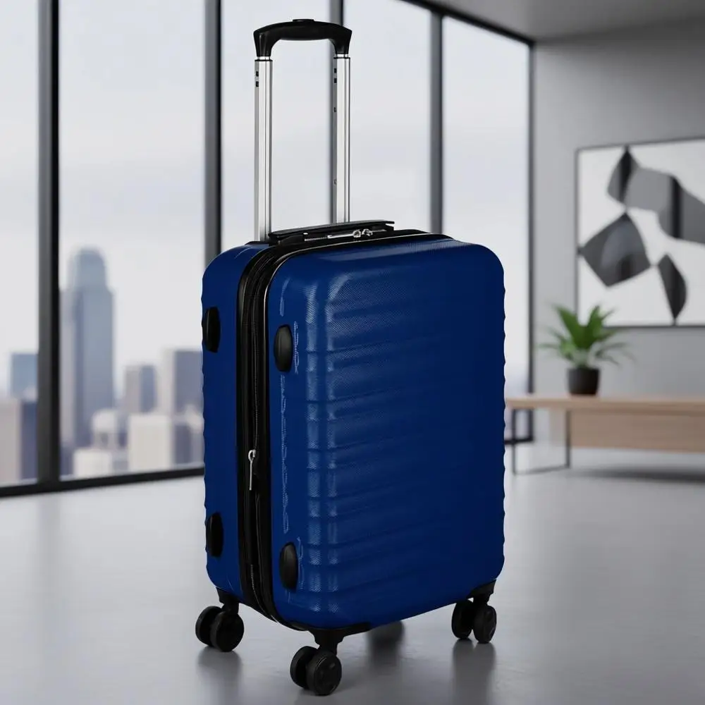 Expandable Hardshell Carry-On Suitcase with 4-Wheel Mobility, Navy Blue
Expandable Hardshell Carry-On Suitcase with 4-Wheel Mobility, Navy Blue