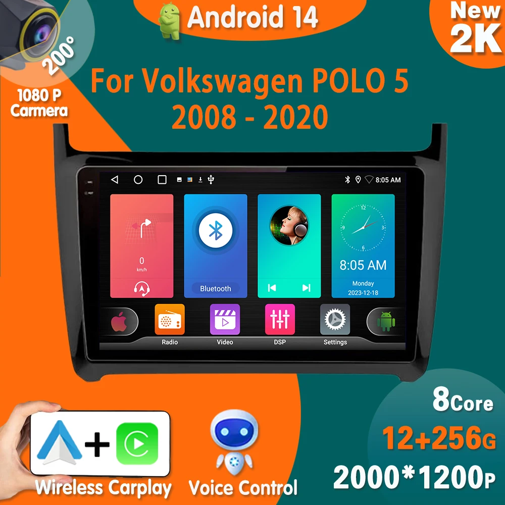 Android 14 для Volkswagen Polo 5 2008 - 2020 автомобильное радио, стерео, мультимедийный видеоплеер, навигация GPS
Android 14 для Volkswagen Polo 5 2008 - 2020 автомобильное радио, стерео, мультимедийный видеоплеер, навигация GPS