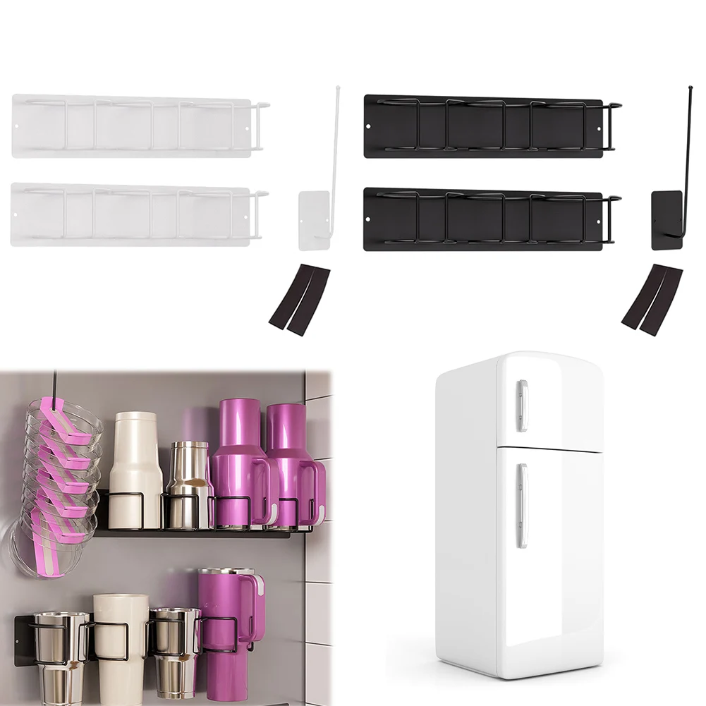 Magnetic Cup Holder for Refrigerator Water Bottle Organizer Tumbler Lid Organizer Storage Magnetic Rack for Cup Accessories
Magnetic Cup Holder for Refrigerator Water Bottle Organizer Tumbler Lid Organizer Storage Magnetic Rack for Cup Accessories