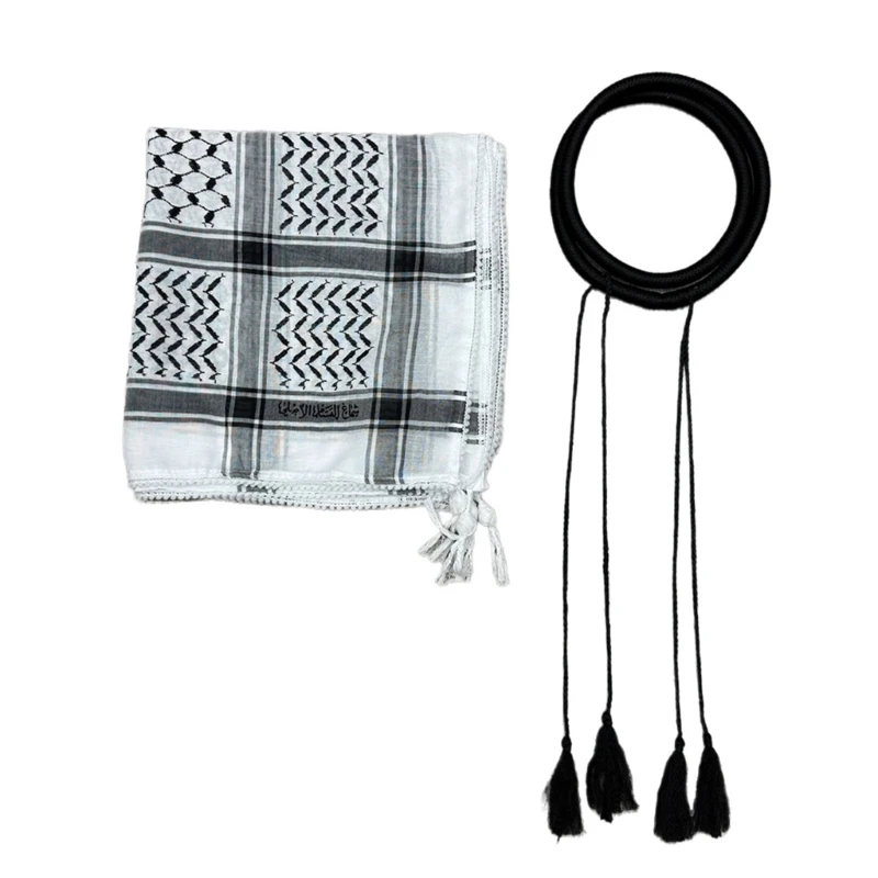 E15F Arab Desert Headscarf Jacquard Headwrap for Men Everyday Wear and Cultural Event
E15F Arab Desert Headscarf Jacquard Headwrap for Men Everyday Wear and Cultural Event