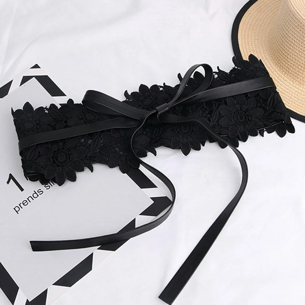 1Pcs Black Lace Wide Belt Adjustable Lightweight Waistband Multipurpose Women Slimming Waist Dress Accessory Party Banquet Belt
1Pcs Black Lace Wide Belt Adjustable Lightweight Waistband Multipurpose Women Slimming Waist Dress Accessory Party Banquet Belt