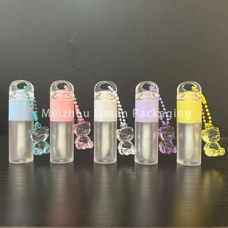 50Pcs Clear Frosted Blue Pink Yellow White Purple Colored Empty Big Wand Lip Gloss Tube Cute Packaging With Hanging Chain 5ml
50Pcs Clear Frosted Blue Pink Yellow White Purple Colored Empty Big Wand Lip Gloss Tube Cute Packaging With Hanging Chain 5ml