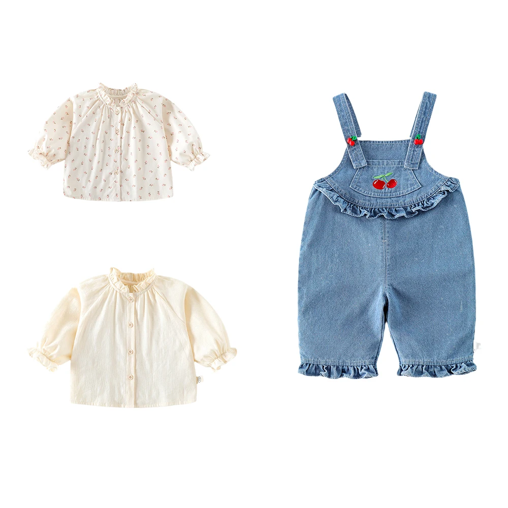 Autumn New Kids Clothes 9M -5Y Baby Girls Jumpsuits Cherry Embroidery Kids Girls Overalls Cute Denim Pants
Autumn New Kids Clothes 9M -5Y Baby Girls Jumpsuits Cherry Embroidery Kids Girls Overalls Cute Denim Pants