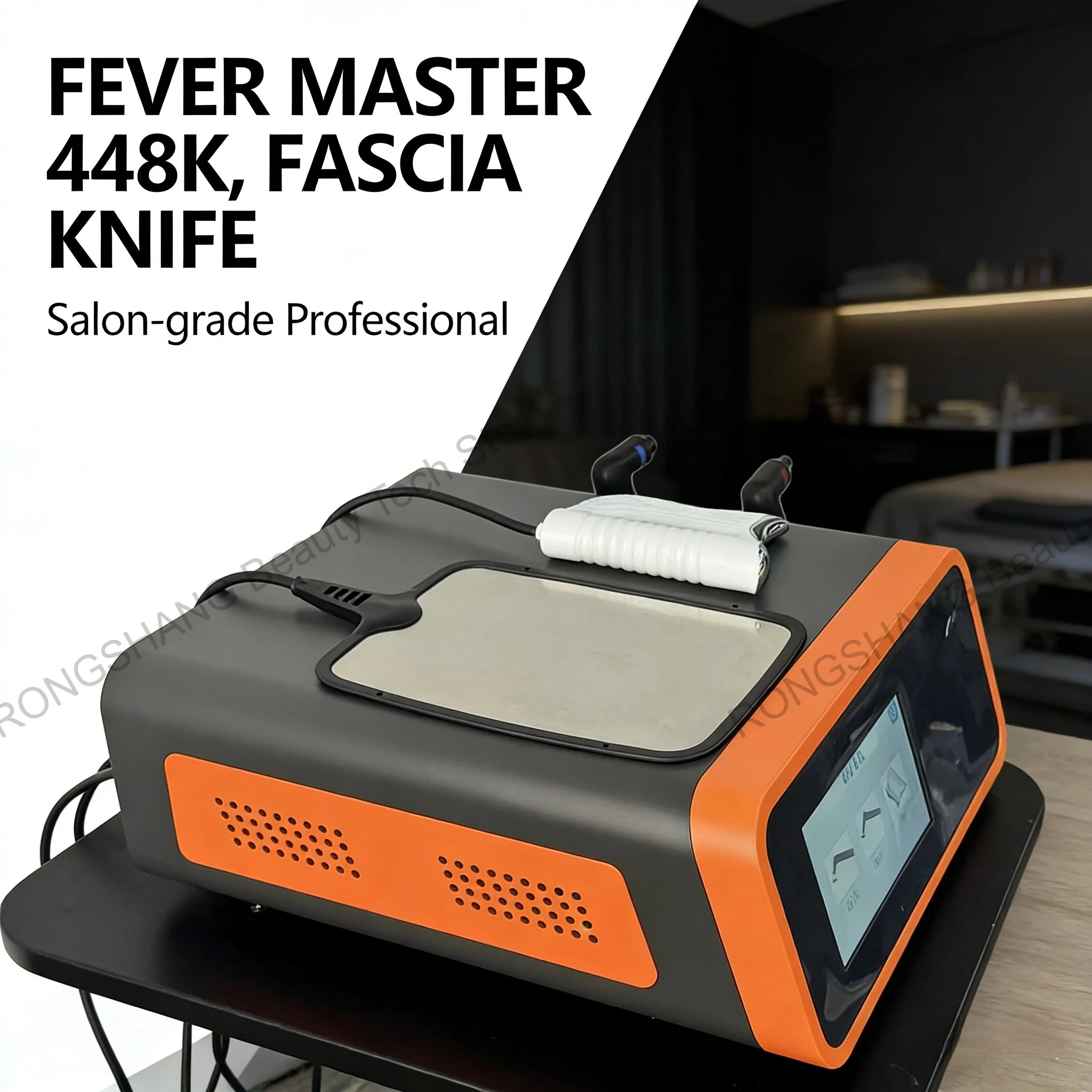 Профессиональный косметологический аппарат Fever Master 448K с насадкой для фасциального массажа
Профессиональный косметологический аппарат Fever Master 448K с насадкой для фасциального массажа