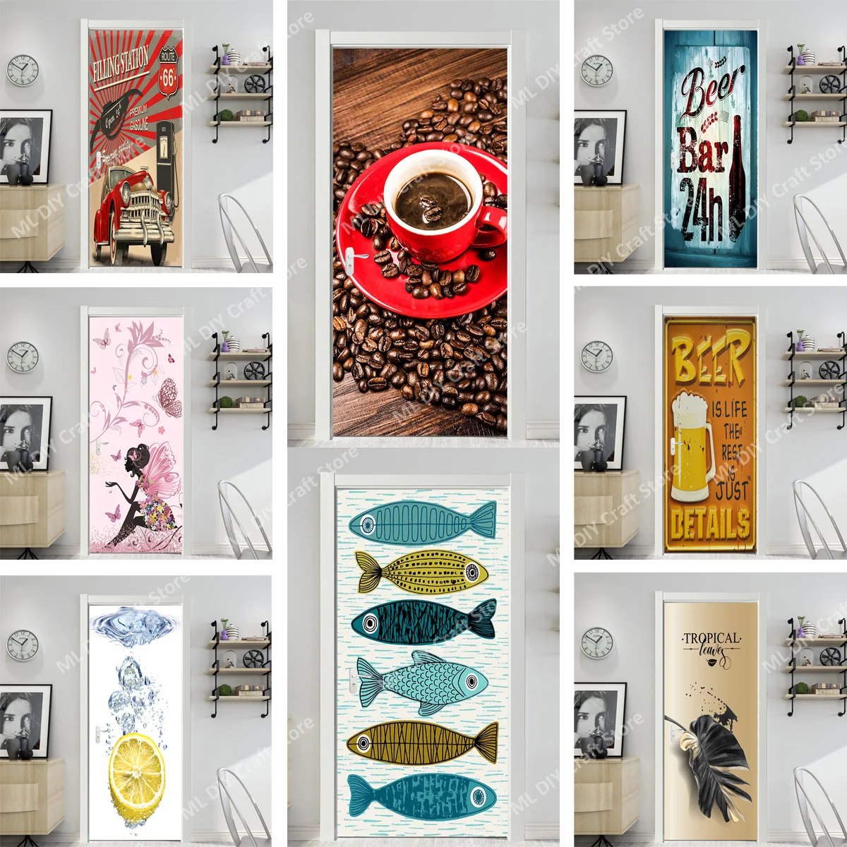 Coffee Bean Self-adhesive Vinyl Stickers Doors Classic Fish Illustration Home Decoration Wall Decor Room Wallpaper Door Sticker
Coffee Bean Self-adhesive Vinyl Stickers Doors Classic Fish Illustration Home Decoration Wall Decor Room Wallpaper Door Sticker