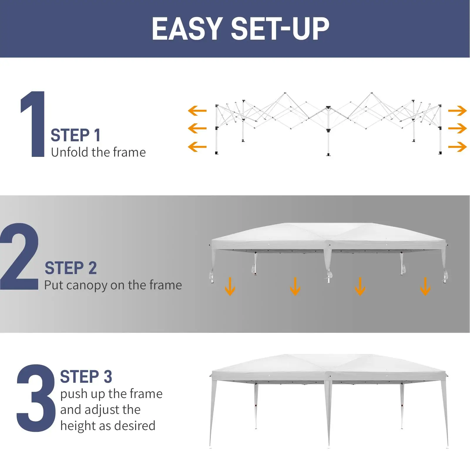 3x6m Waterproof Folding Camping Tent for Home Use - Portable with Carry Bag - White
3x6m Waterproof Folding Camping Tent for Home Use - Portable with Carry Bag - White