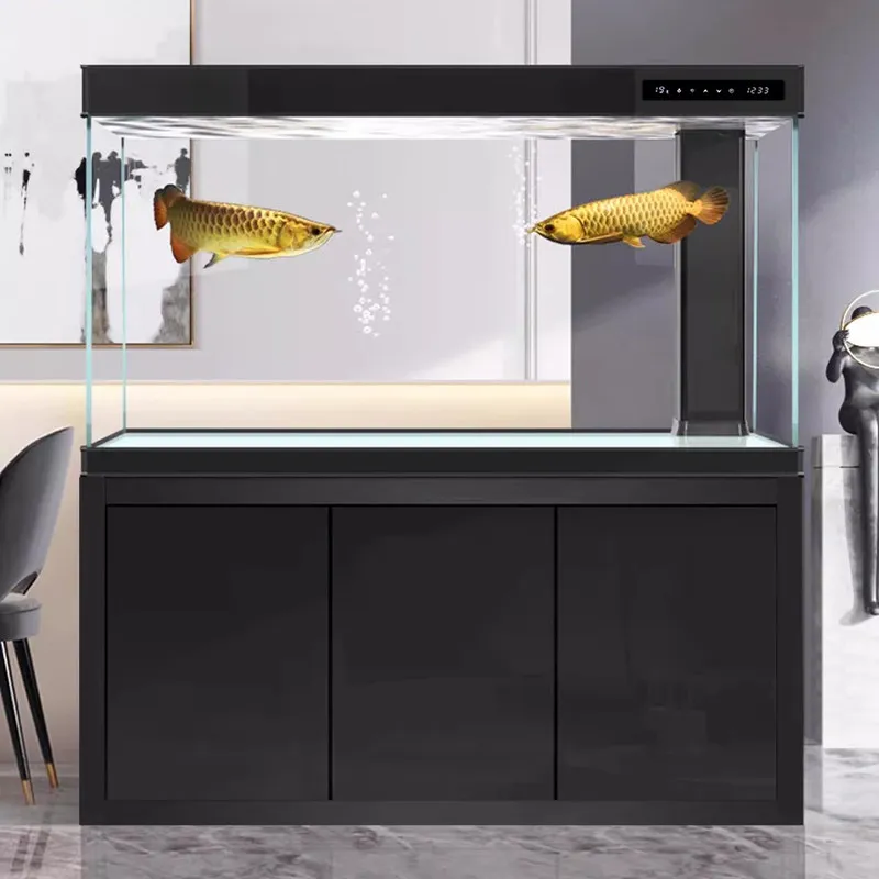 Yjq fish tank living room ultra-white glass large ecological bottom filter complete set integrated dragon fish tank company
Yjq fish tank living room ultra-white glass large ecological bottom filter complete set integrated dragon fish tank company