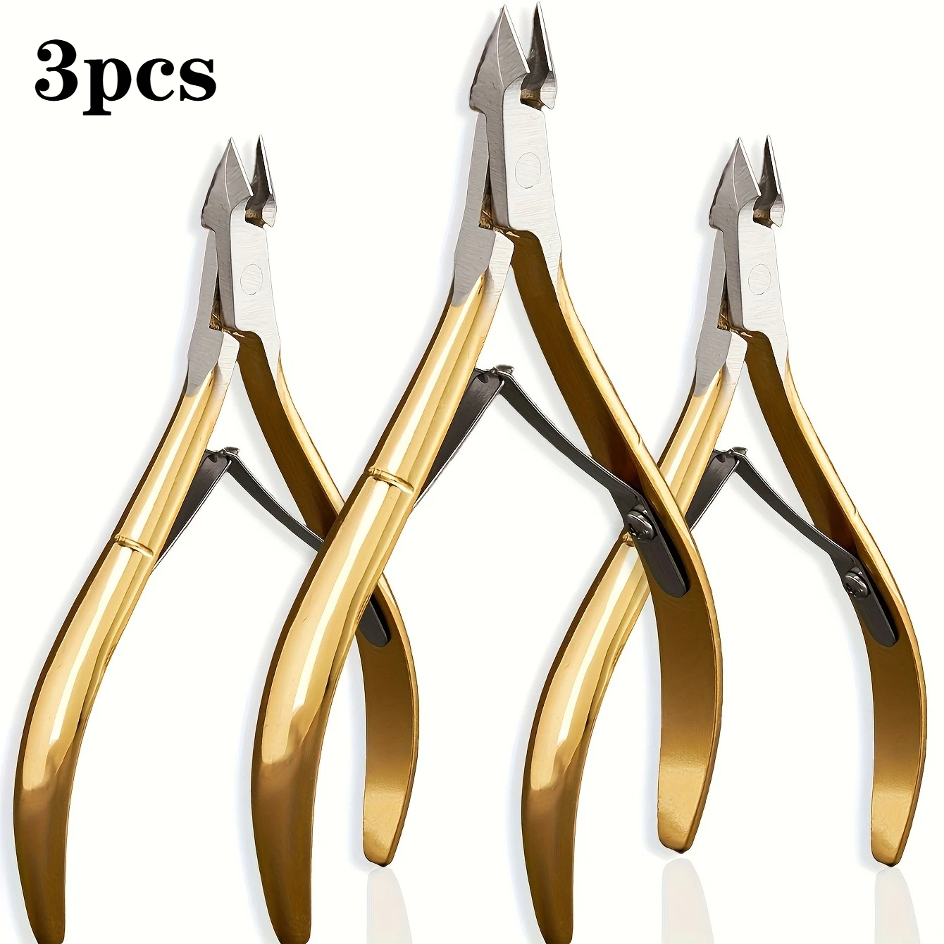 Профессиональные ножницы для удаления мертвого бежевого цвета из нержавеющей стали, 1/3 шт., сверхмощные золотые ножницы для ногтей и кусачки с зауженными кончиками для педикюра 2030
Профессиональные ножницы для удаления мертвого бежевого цвета из нержавеющей стали, 1/3 шт., сверхмощные золотые ножницы для ногтей и кусачки с зауженными кончиками для педикюра 2030