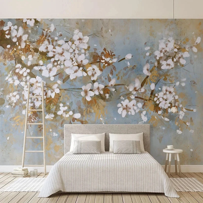 Customized Wallpaper 3D Hand Painted Vintage Floral Plum Blossom Mural Bedroom Flower Living room TV background wall restaurant
Customized Wallpaper 3D Hand Painted Vintage Floral Plum Blossom Mural Bedroom Flower Living room TV background wall restaurant