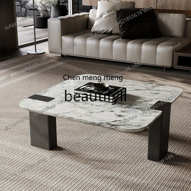 Italian minimalist marble coffee table high-end artistic square coffee table
Italian minimalist marble coffee table high-end artistic square coffee table