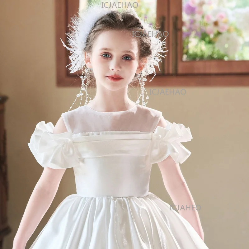 Kids Formal Dress Children Girls Birthday Little White Piano Performance Pageant Costume Princess Gown Host Flower Girl Wedding
Kids Formal Dress Children Girls Birthday Little White Piano Performance Pageant Costume Princess Gown Host Flower Girl Wedding