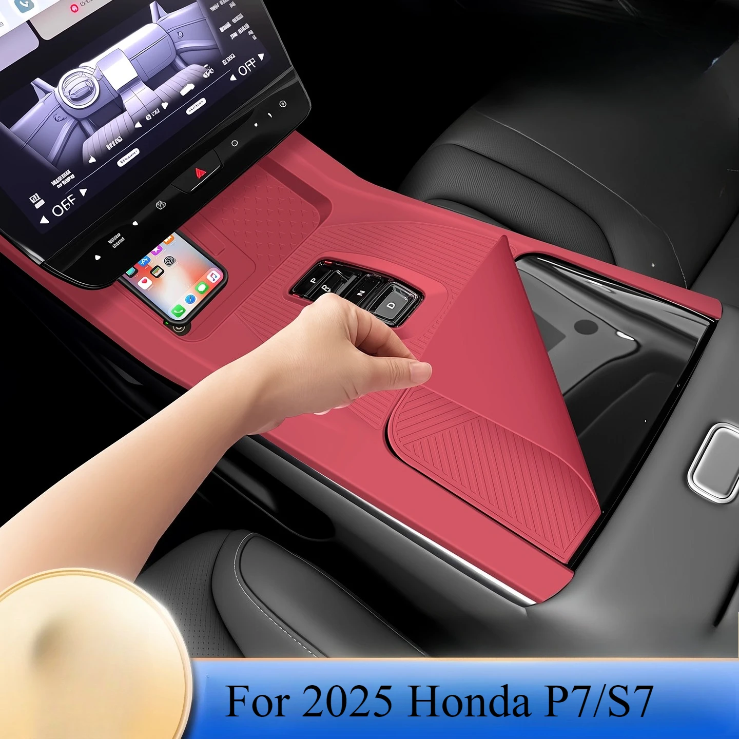Для Honda P7/S7 2025 года, крышка приборной панели, коврик против царапин, коврик для беспроводного зарядного устройства 
Для Honda P7/S7 2025 года, крышка приборной панели, коврик против царапин, коврик для беспроводного зарядного устройства