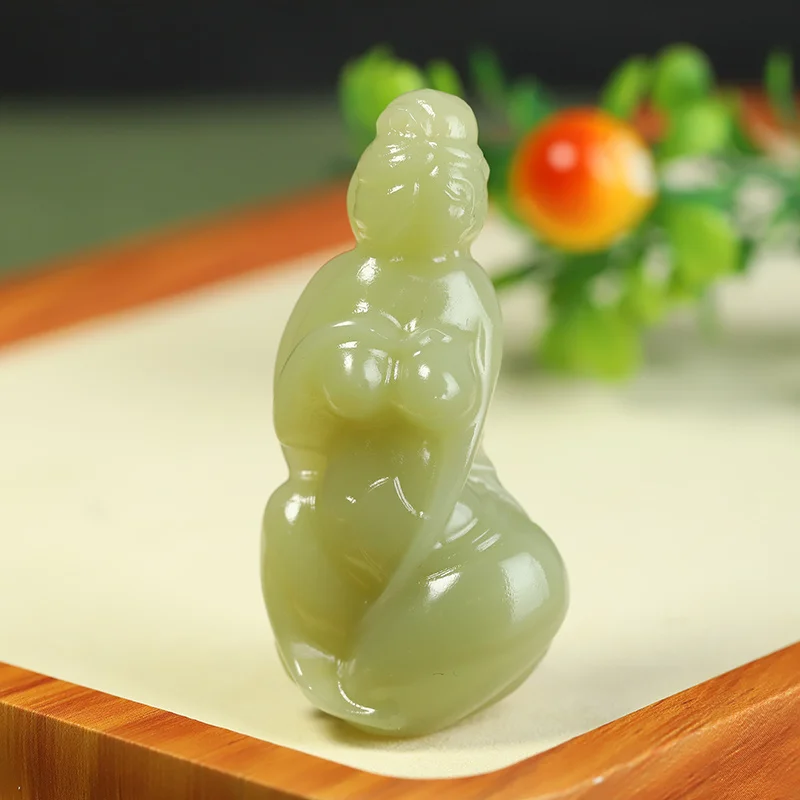 Afghan Jade Three-Dimensional Carving Meet Noble Handheld Ornament Gift Item Handheld Ornament Beauty Plaything Handheld Ornamen
Afghan Jade Three-Dimensional Carving Meet Noble Handheld Ornament Gift Item Handheld Ornament Beauty Plaything Handheld Ornamen