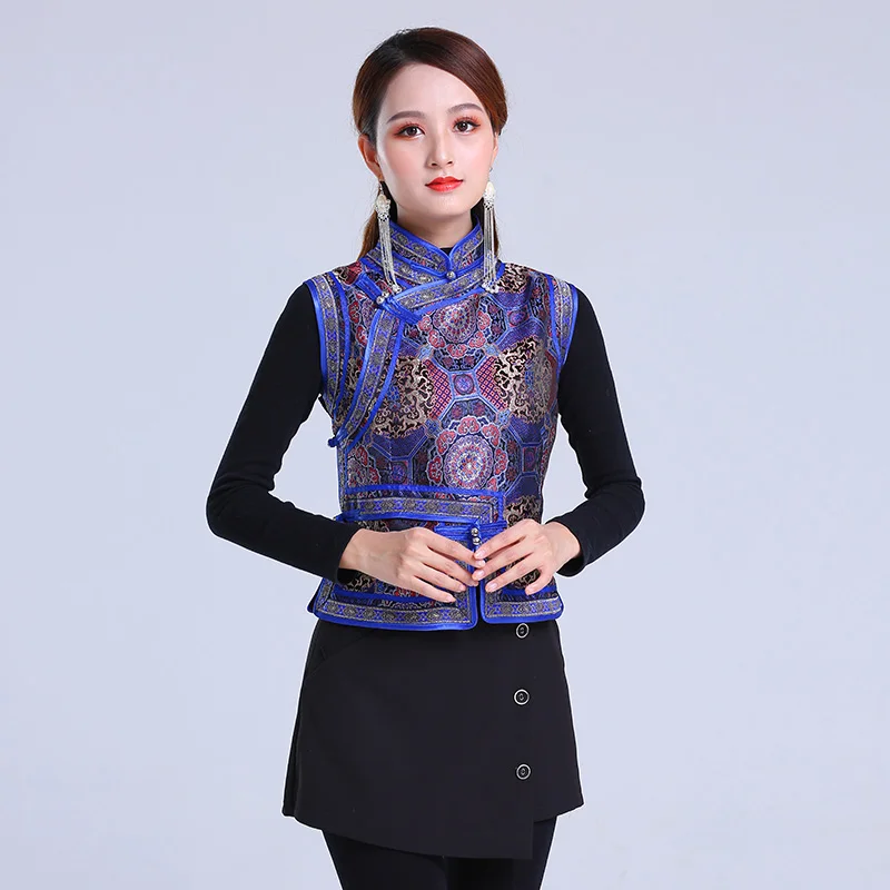 Mongolian Ladies' Vest Short Spring Waistcoat Women's Fashion Stand Collar Ethnic Style Vest Vest Mongolian Clothing Women
Mongolian Ladies' Vest Short Spring Waistcoat Women's Fashion Stand Collar Ethnic Style Vest Vest Mongolian Clothing Women