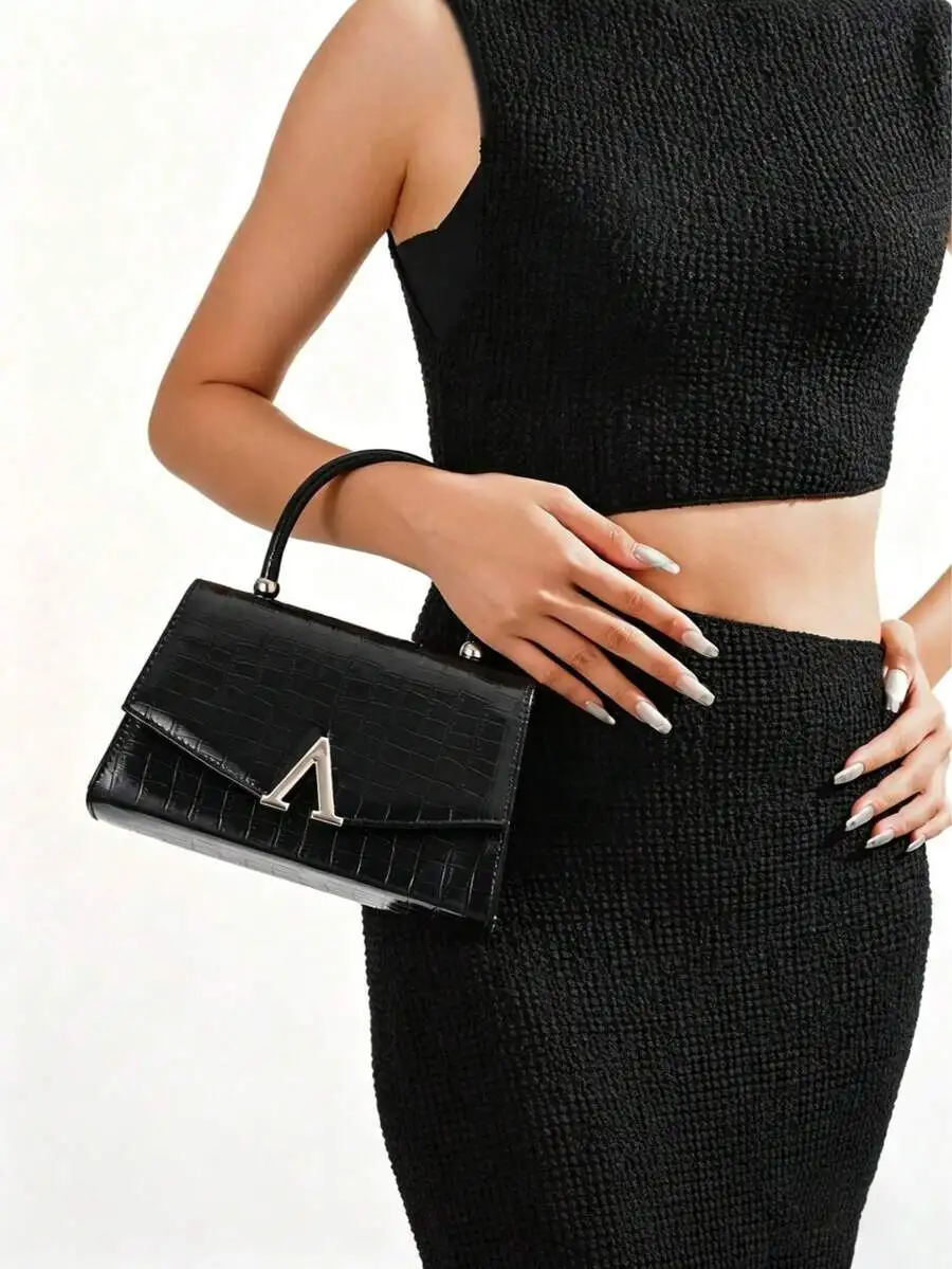 Black Crocodile Texture Clutch Bag Formal Evening Purse For Women
Black Crocodile Texture Clutch Bag Formal Evening Purse For Women