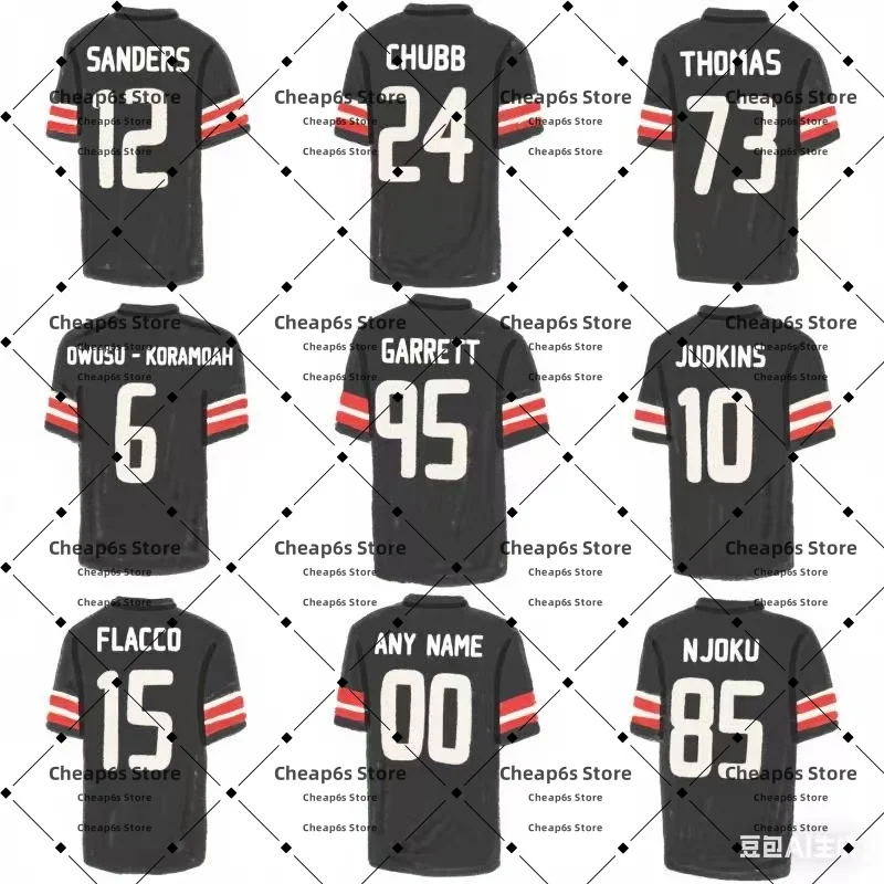 High Quality Embroidery Brown American Football Jersey Shedeur Sanders Joe Flacco Chubb Football Uniform Shirt
High Quality Embroidery Brown American Football Jersey Shedeur Sanders Joe Flacco Chubb Football Uniform Shirt