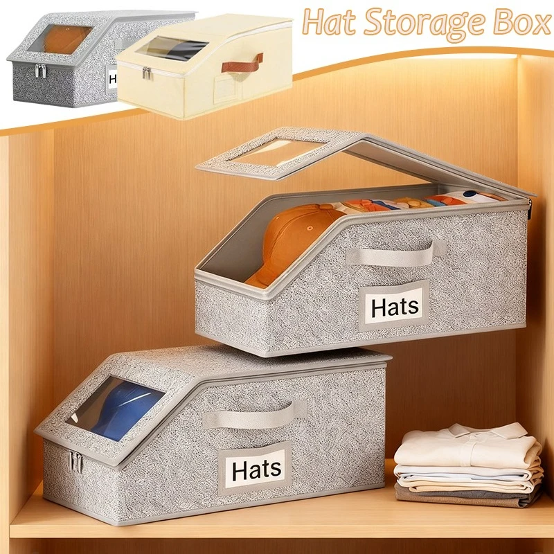 New Thickened Large Capacity Hat Organizer Box with Zipper Stackable Dustproof Storage Box Home Organizer Caixa Organizadora
New Thickened Large Capacity Hat Organizer Box with Zipper Stackable Dustproof Storage Box Home Organizer Caixa Organizadora