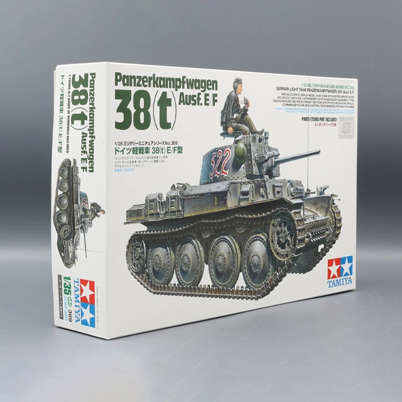 TAMIYA plastic scale model kit 35369 german light tank panzerkampfwagen 38 (t) ausf.e/f 1/35
TAMIYA plastic scale model kit 35369 german light tank panzerkampfwagen 38 (t) ausf.e/f 1/35