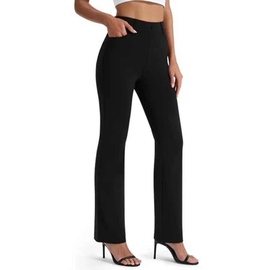 Women's Yoga Dress Pants Stretchy Work Slacks Straight Leg Office Casual Pull On Pants 27"/29"/31"/33
Women's Yoga Dress Pants Stretchy Work Slacks Straight Leg Office Casual Pull On Pants 27"/29"/31"/33