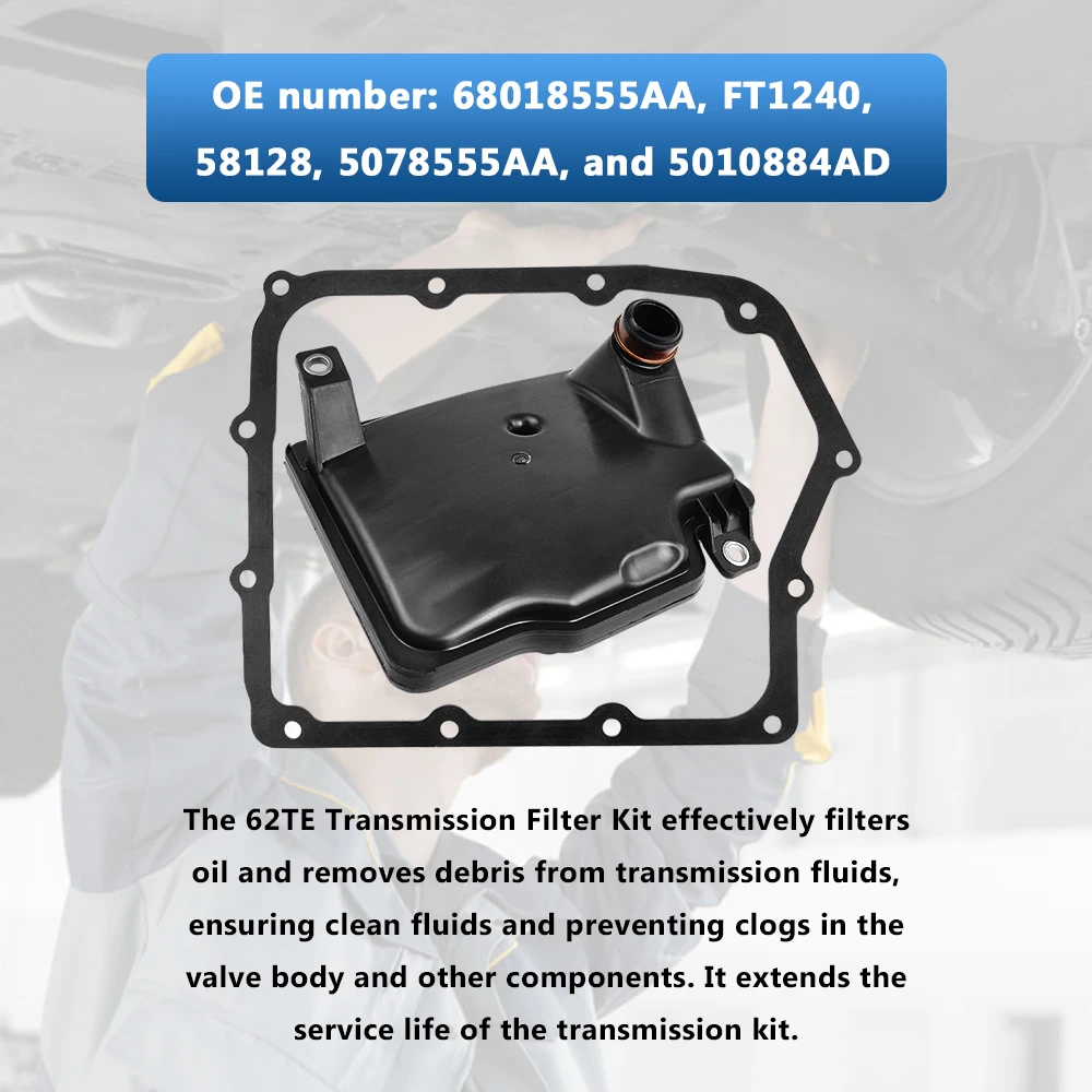 1 Set Automatic Transmission Filter with Gasket for CHRYSLER DODGE AVENGER JOURNEY RAM PROMASTER VOLKSWAGEN ROUTAN 68018555AA
1 Set Automatic Transmission Filter with Gasket for CHRYSLER DODGE AVENGER JOURNEY RAM PROMASTER VOLKSWAGEN ROUTAN 68018555AA
