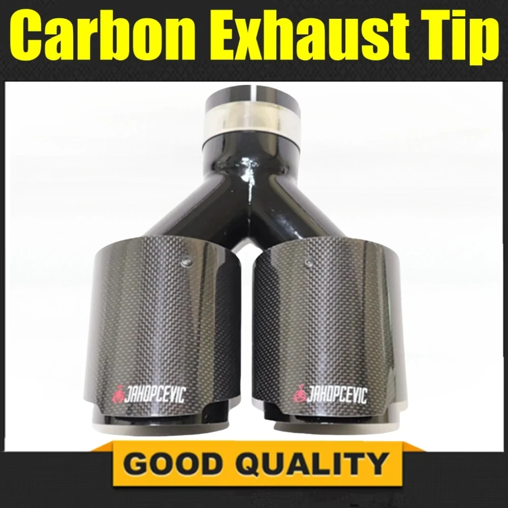Автомобильный глянцевый глушитель из углеродного волокна, Y-образная форма, глушители выхлопной трубы с двойным выходом, украшение насадки, универсальный нержавеющий черный
Автомобильный глянцевый глушитель из углеродного волокна, Y-образная форма, глушители выхлопной трубы с двойным выходом, украшение насадки, универсальный нержавеющий черный