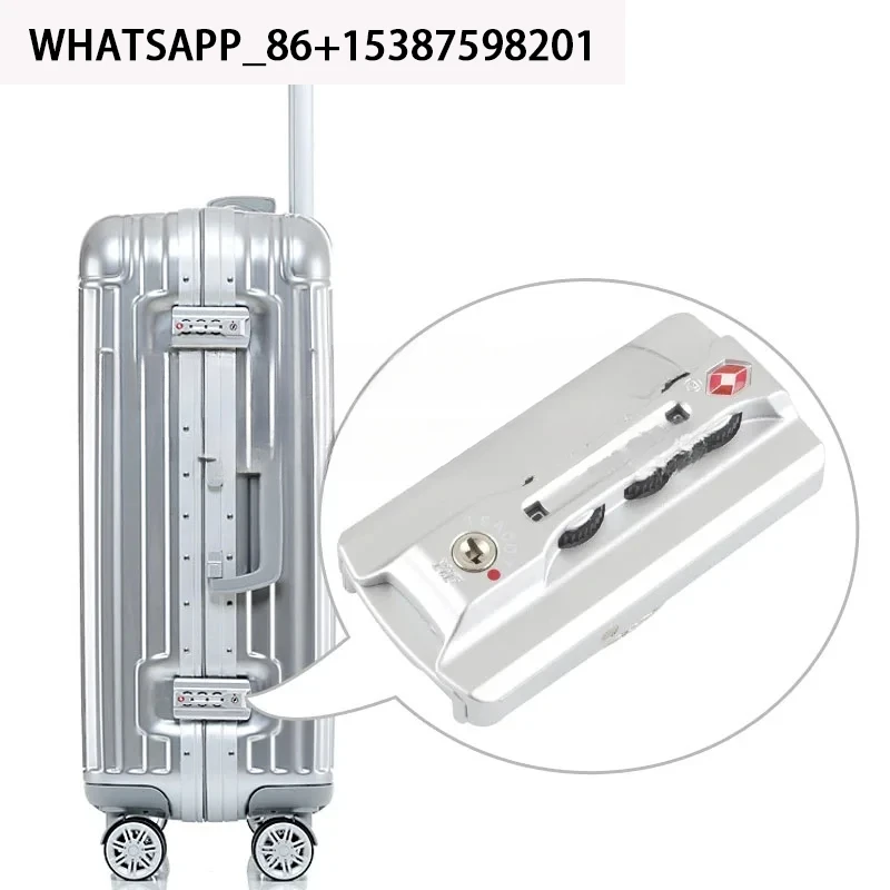 Tsa007 luggage aluminum frame combination pull rod travel suitcase high-quality snap-on Lock
Tsa007 luggage aluminum frame combination pull rod travel suitcase high-quality snap-on Lock