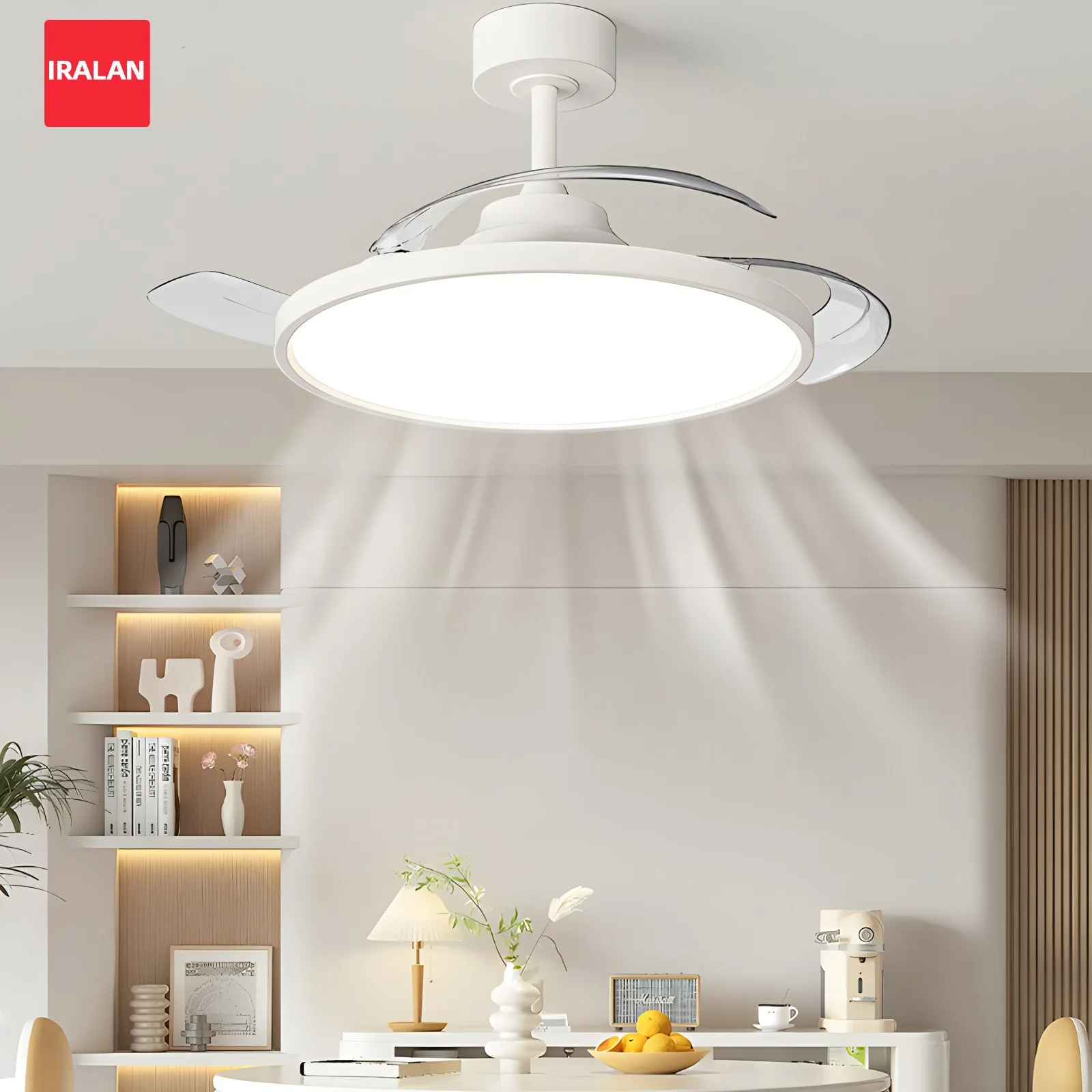 Energy-saving Ceiling Fans Light Ultra-thin Long Pole Retractable Blade Electric Fan Modern Large Smart Cool Home Lighting Fan
Energy-saving Ceiling Fans Light Ultra-thin Long Pole Retractable Blade Electric Fan Modern Large Smart Cool Home Lighting Fan