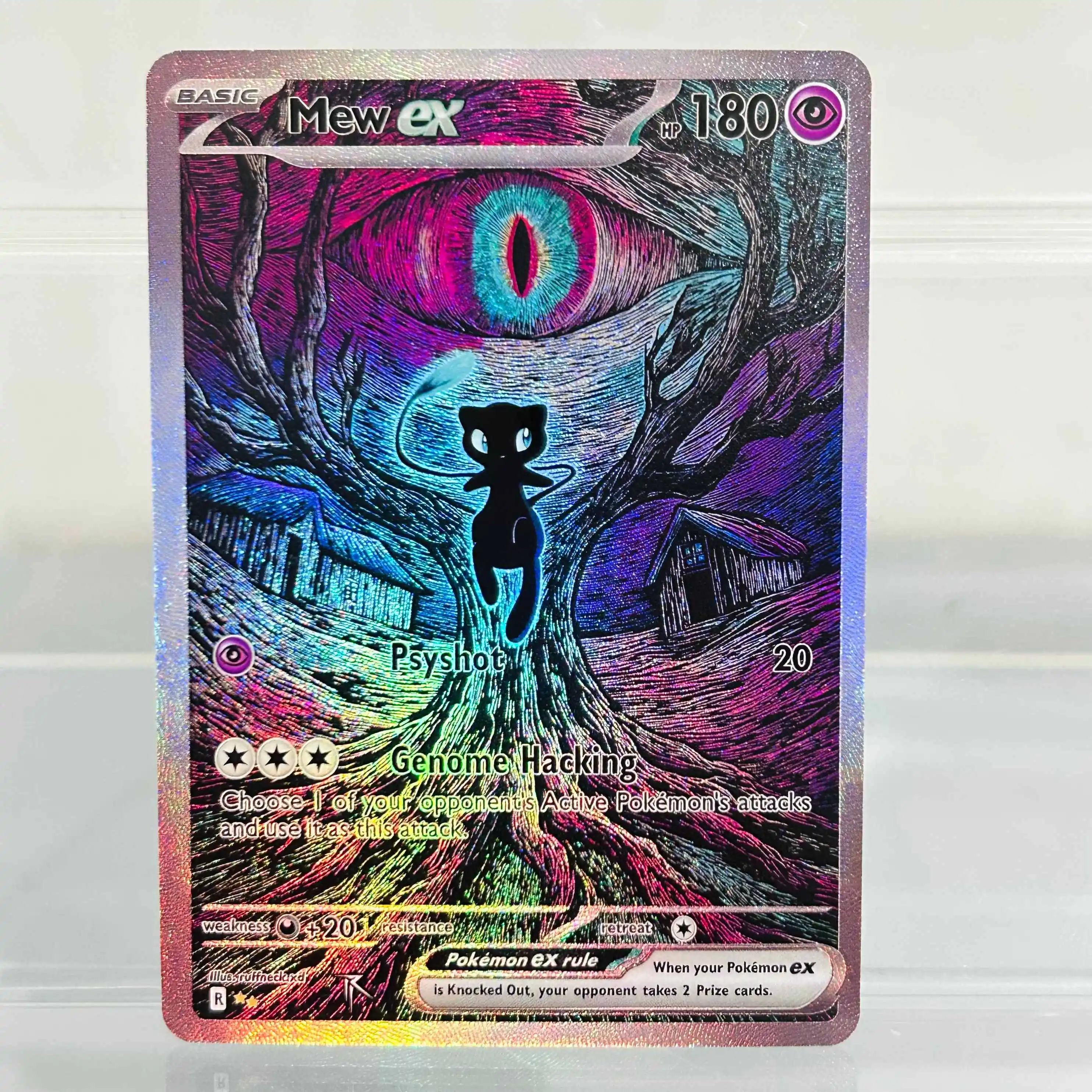 Pokemon Mew ex English Card Holographic Foil DIY Premium Anime Collection Card
Pokemon Mew ex English Card Holographic Foil DIY Premium Anime Collection Card