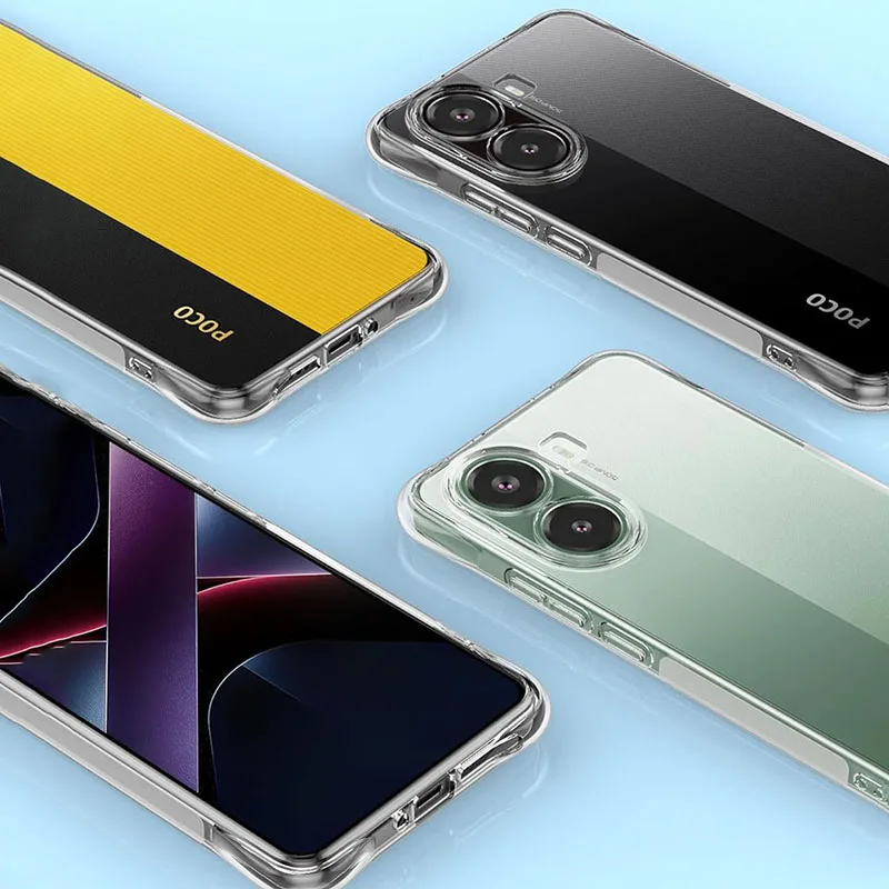 Shockproof Silicone Soft Case For Xiaomi POCO F7 Ultra F6 F5 F4 F3 X7 X6 X5 X4 X3 M7 M6 M4 Pro 5G Clear Transparent Cover Shell
Shockproof Silicone Soft Case For Xiaomi POCO F7 Ultra F6 F5 F4 F3 X7 X6 X5 X4 X3 M7 M6 M4 Pro 5G Clear Transparent Cover Shell