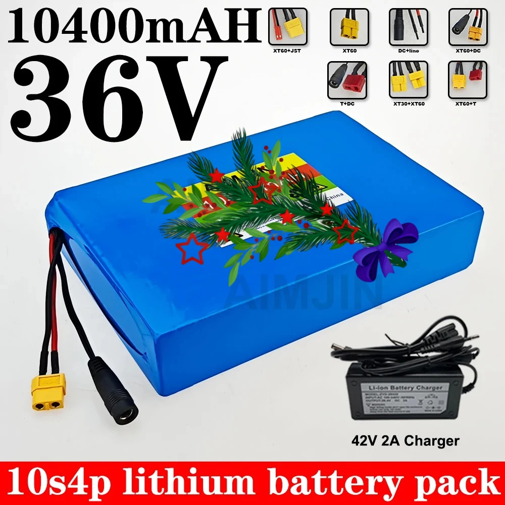 36V 10.4Ah 350w-500w 18650 lithium ion Rechargeable 10S4P Battery pack with BMS for bicycle scooter
36V 10.4Ah 350w-500w 18650 lithium ion Rechargeable 10S4P Battery pack with BMS for bicycle scooter