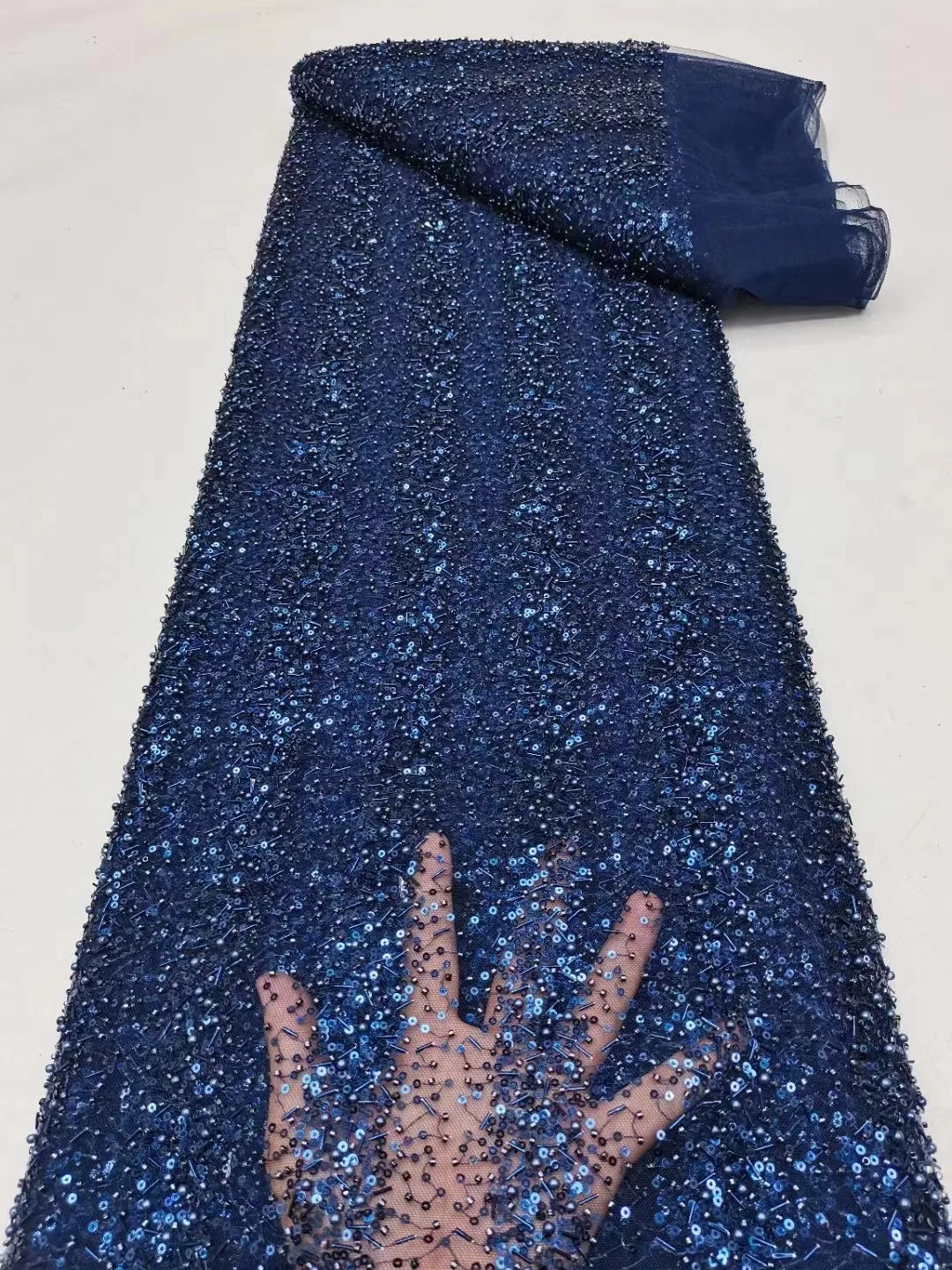 High Quality 2024 African Nigerian Sequins Embroidery Tulle Lace Fabric Guipure Dress Wedding Party Beaded Mesh Lace 5Yards
High Quality 2024 African Nigerian Sequins Embroidery Tulle Lace Fabric Guipure Dress Wedding Party Beaded Mesh Lace 5Yards