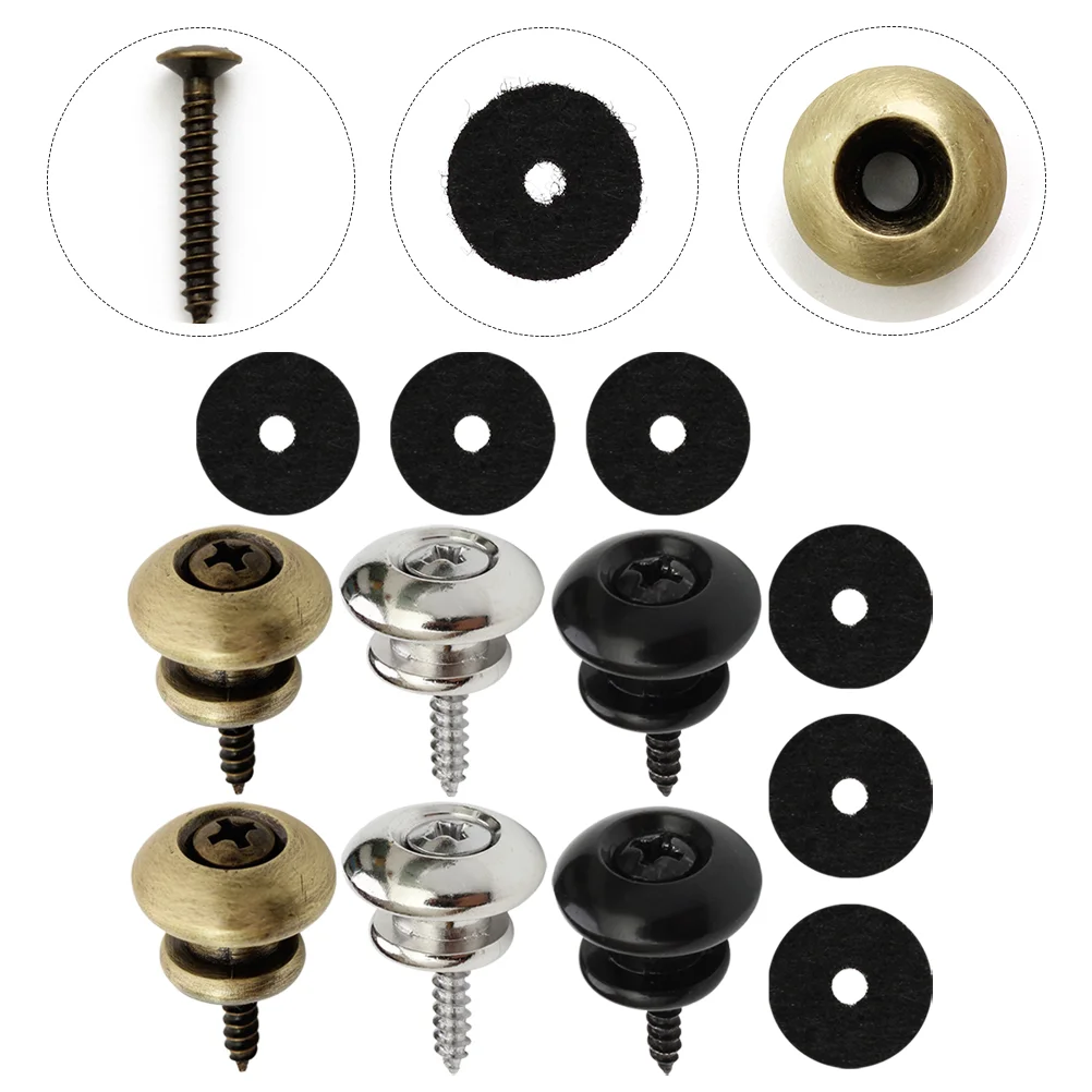 6 Pcs Iron Guitar Strap Buttons Locking System Guitar Parts Accessories Electric Bass Acoustic Guitar Strap Attachment Musical
6 Pcs Iron Guitar Strap Buttons Locking System Guitar Parts Accessories Electric Bass Acoustic Guitar Strap Attachment Musical