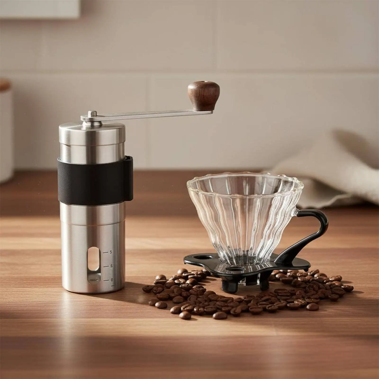 Manual Coffee Grinder Adjustable Mill Size Hand Coffee Bean Grinder Kitchen Gadget Lightweight Quiet Function for Home, Travel
Manual Coffee Grinder Adjustable Mill Size Hand Coffee Bean Grinder Kitchen Gadget Lightweight Quiet Function for Home, Travel
