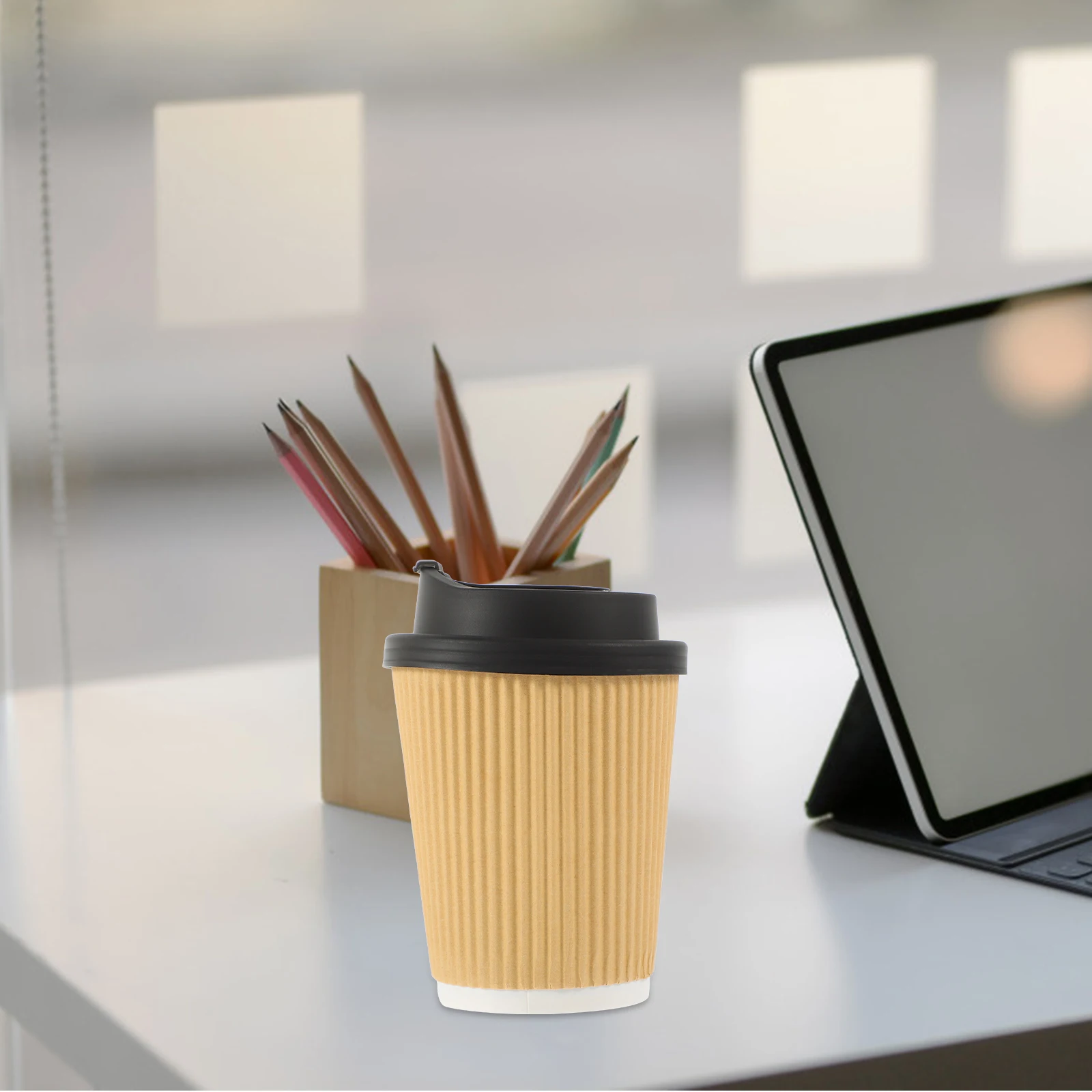 1 set Anti-scald Milk Paper Insulated Coffee Cups With Lids 8oz Durable Hot Beverage Cups with Lids for Disposable Use
1 set Anti-scald Milk Paper Insulated Coffee Cups With Lids 8oz Durable Hot Beverage Cups with Lids for Disposable Use