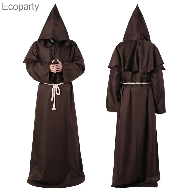 Disfraz Wizard Costume Halloween Cosplay Medieval Monk Friar Robe Priest Costume Ancient Clothing Christian Suit Carnival
Disfraz Wizard Costume Halloween Cosplay Medieval Monk Friar Robe Priest Costume Ancient Clothing Christian Suit Carnival