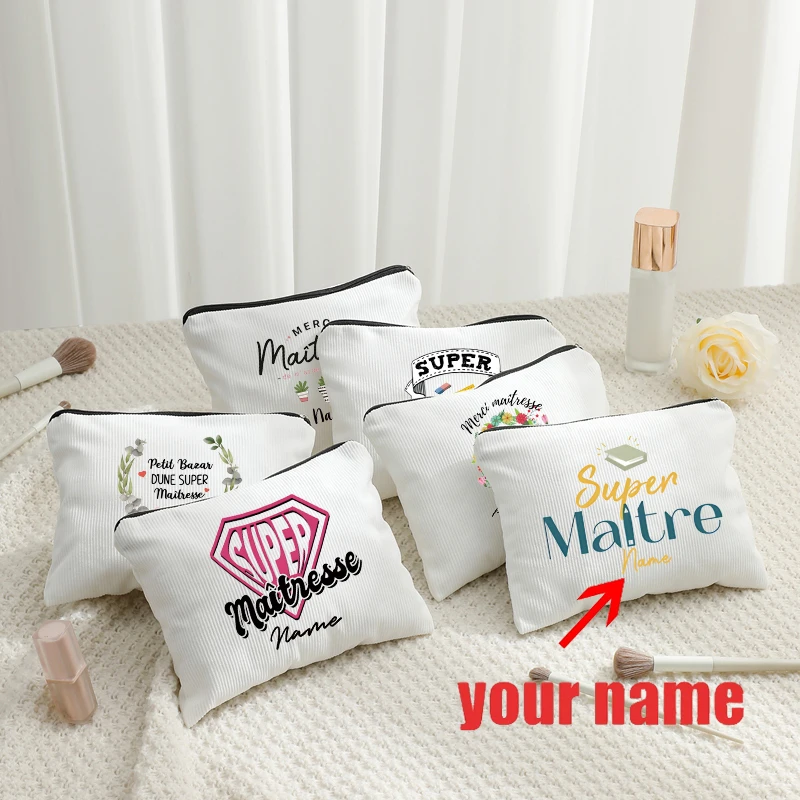 Super Maitresse Merci Custom Name Corduroy Cosmetic Bag Organizer Travel Storage Pouch Office Supplies Storage Pencil Case Gifts
Super Maitresse Merci Custom Name Corduroy Cosmetic Bag Organizer Travel Storage Pouch Office Supplies Storage Pencil Case Gifts