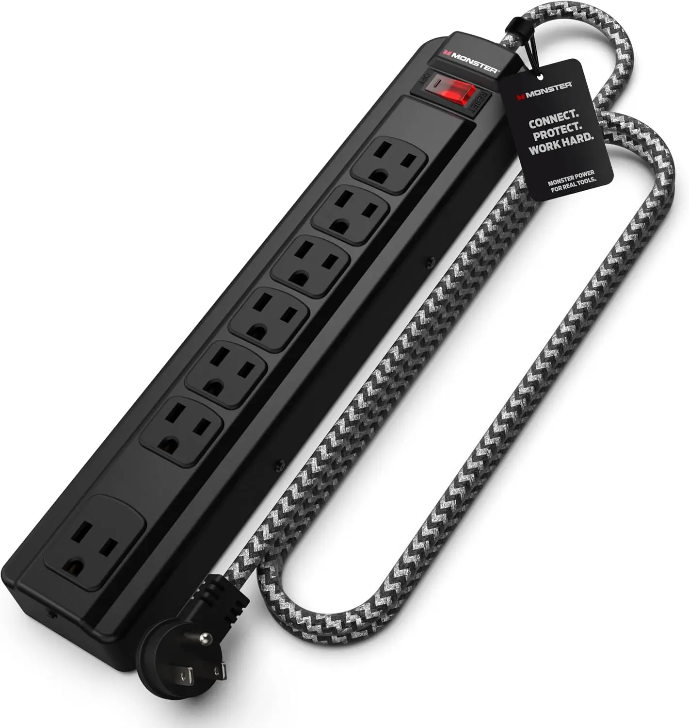 7 Outlet Surge Protector Power Strip, 240V, 1350J, Metal Housing, ETL Listed, 4ft Cord, Black
7 Outlet Surge Protector Power Strip, 240V, 1350J, Metal Housing, ETL Listed, 4ft Cord, Black