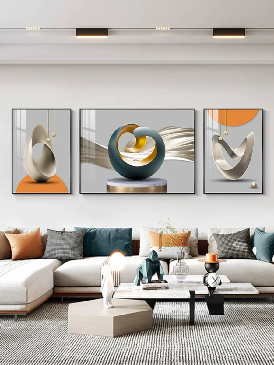 Light luxury sofa background wall hanging wall painting triptych modern simple living room decorative painting mural
Light luxury sofa background wall hanging wall painting triptych modern simple living room decorative painting mural