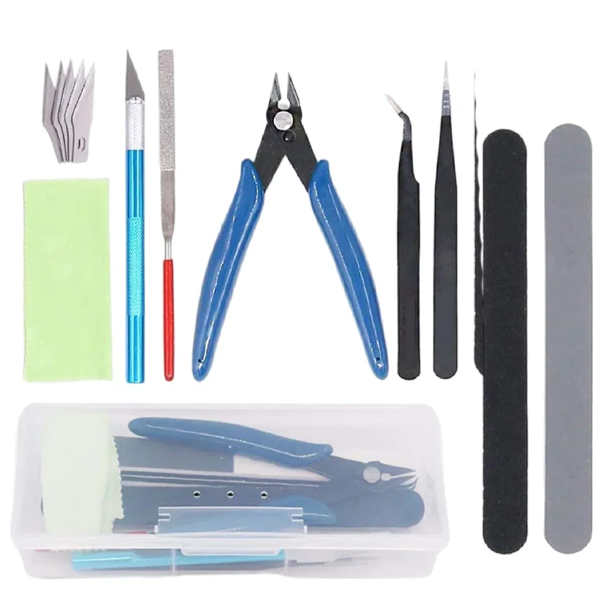 9Pcs Modeler Tools Kit for Car/Toy/Gundam Model Building DIY Repairing Essential Craft Set Combination Toolbox
9Pcs Modeler Tools Kit for Car/Toy/Gundam Model Building DIY Repairing Essential Craft Set Combination Toolbox