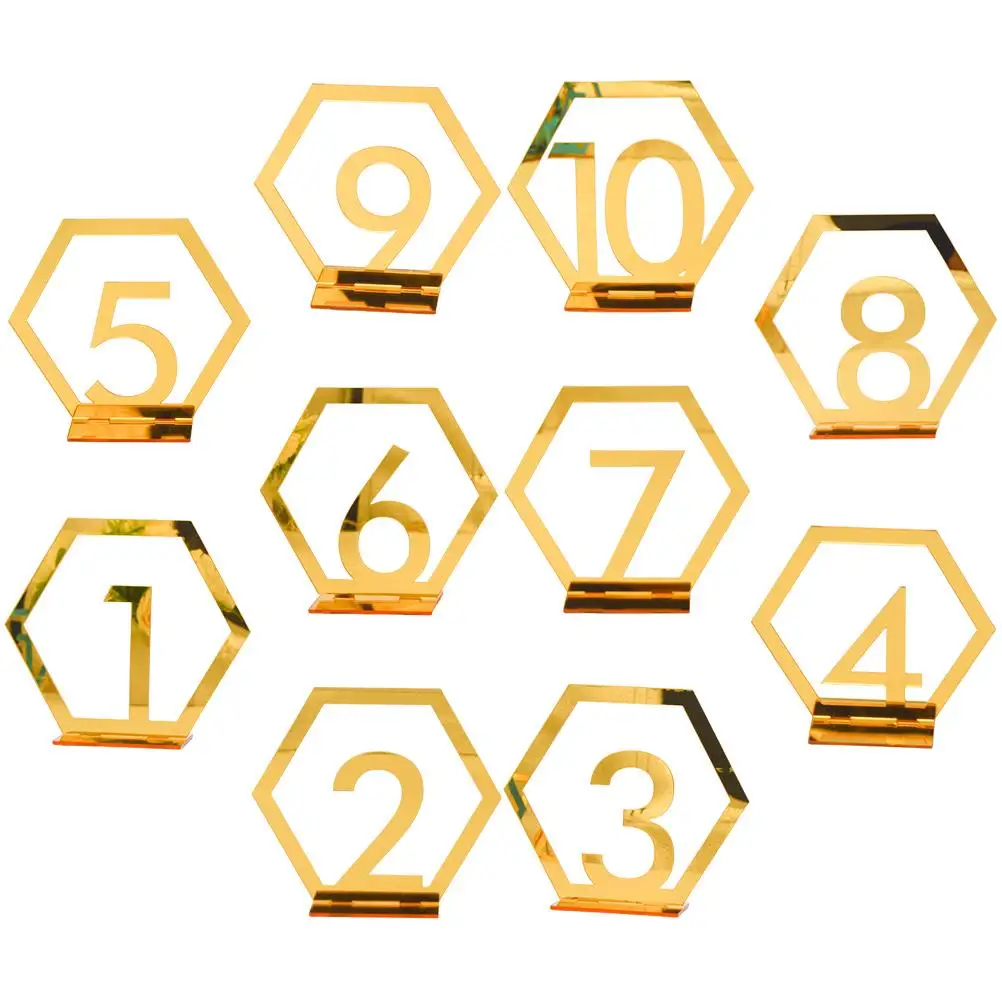 10Pcs Table Number Plates Digital Signage Wedding Reception Banquet Menu Card Holders Golden Clear Numbers Festive Party
10Pcs Table Number Plates Digital Signage Wedding Reception Banquet Menu Card Holders Golden Clear Numbers Festive Party