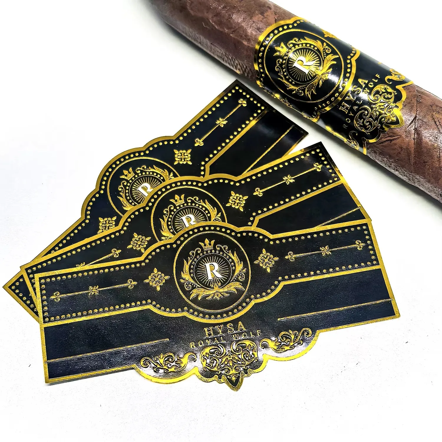 Custom Private Logo Cigar Band Ring Labels|Brand Product Label Printing|Hot Stamping Stickers
Custom Private Logo Cigar Band Ring Labels|Brand Product Label Printing|Hot Stamping Stickers