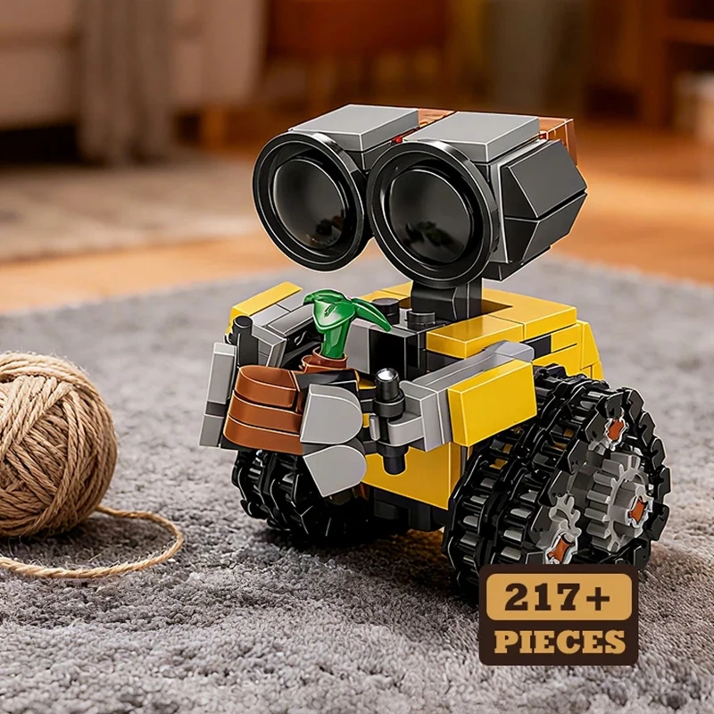 Classic Movie 200+pcs Mini Robot Wall-e MOC Building Blocks Model DIY Bricks Kits Creative Toys for Kids Children Adult Gifts
Classic Movie 200+pcs Mini Robot Wall-e MOC Building Blocks Model DIY Bricks Kits Creative Toys for Kids Children Adult Gifts