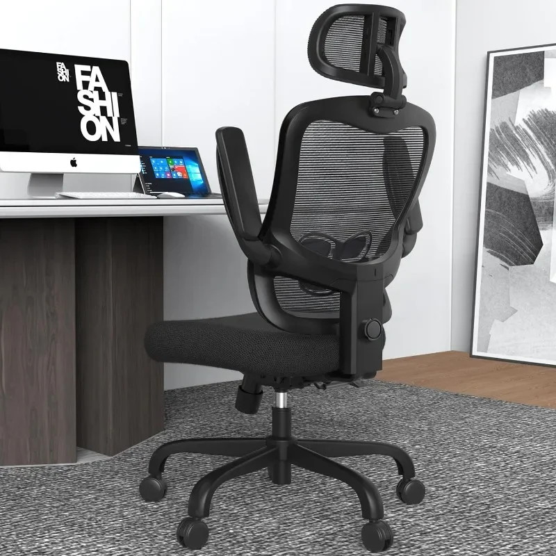 Ergonomic Office Desk Chair - Mesh Office Chair with Flip up Arms & Adjustable Back Height - Comfortable Computer Task
Ergonomic Office Desk Chair - Mesh Office Chair with Flip up Arms & Adjustable Back Height - Comfortable Computer Task