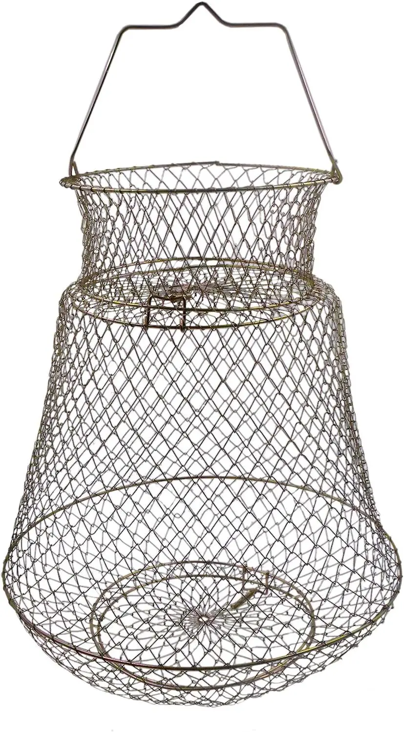 Collapsible Fish Basket for Live Fish - Large Capacity with Spring Loaded Trap Doors
Collapsible Fish Basket for Live Fish - Large Capacity with Spring Loaded Trap Doors
