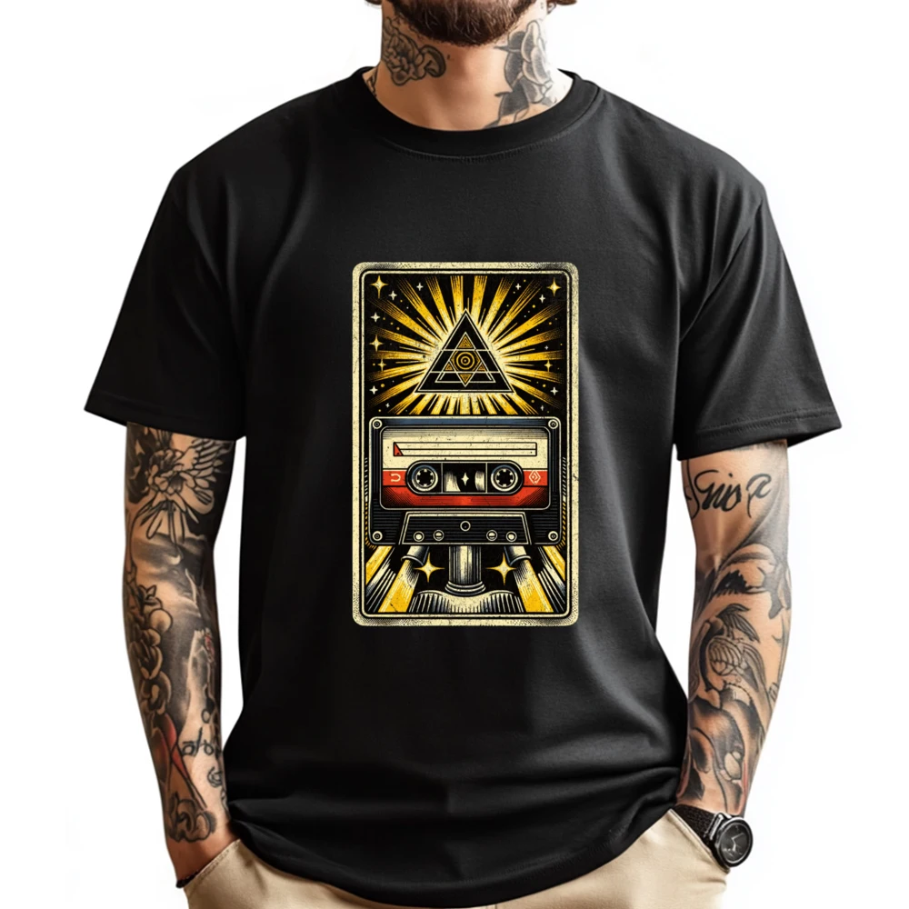 Vintage 80s Cassette Tape Tarot Card Music Lover Mens Designer Clothes Fall New Shirts And T-Shirts Loose
Vintage 80s Cassette Tape Tarot Card Music Lover Mens Designer Clothes Fall New Shirts And T-Shirts Loose