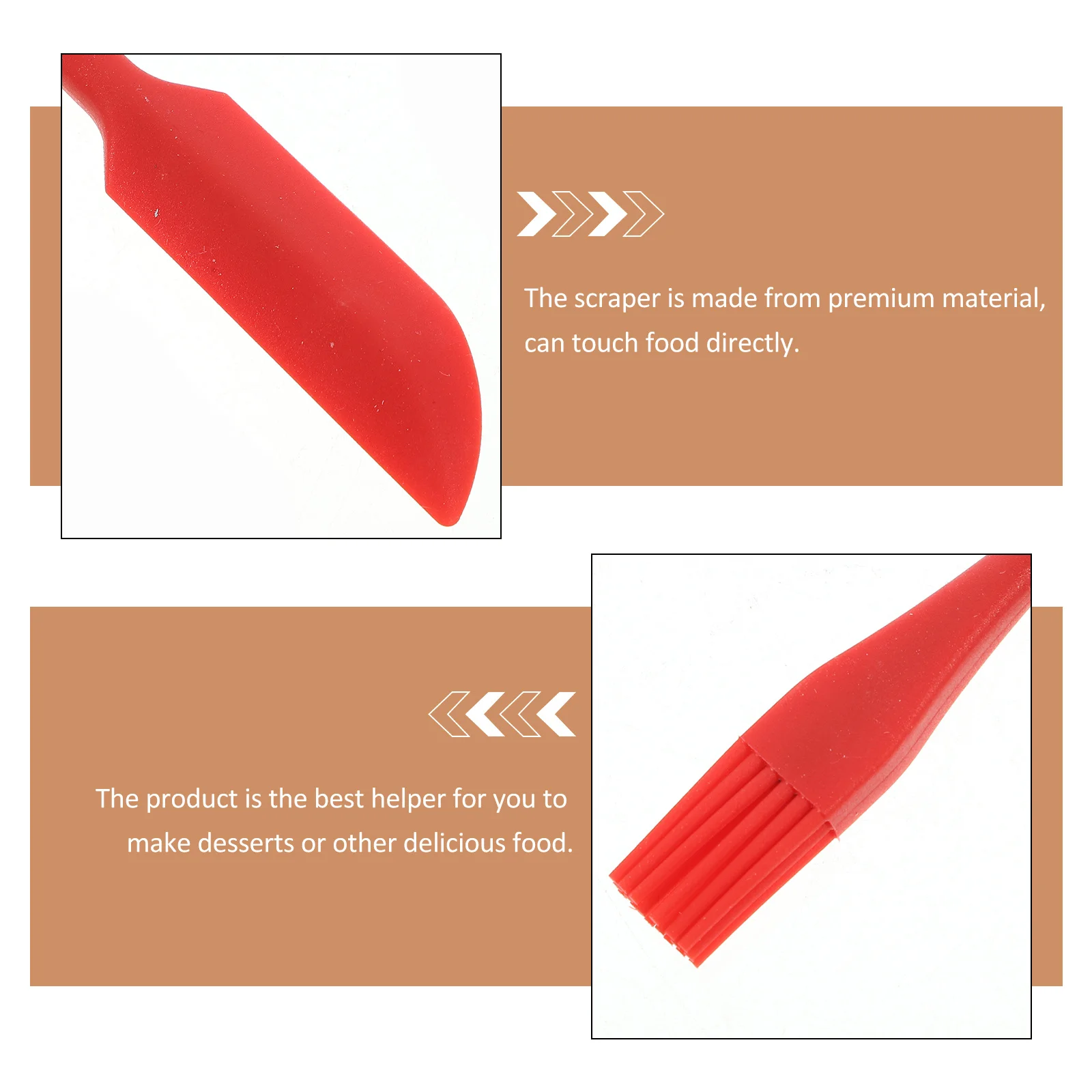 3Pcs Silicone Scraper Set Double Ended Baking Tool with Smooth Edges for Kitchen Cooking Cream Butter Jam Scraping Red
3Pcs Silicone Scraper Set Double Ended Baking Tool with Smooth Edges for Kitchen Cooking Cream Butter Jam Scraping Red