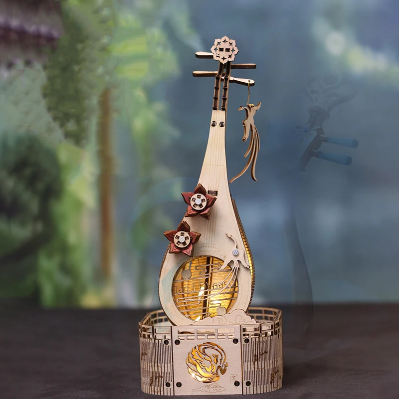 DIY 3D Wooden Puzzle Chinese Lute Classical Instrument Assembled Miniature Model Kits Jigsaw Puzzles for Friends Birthday Gifts
DIY 3D Wooden Puzzle Chinese Lute Classical Instrument Assembled Miniature Model Kits Jigsaw Puzzles for Friends Birthday Gifts