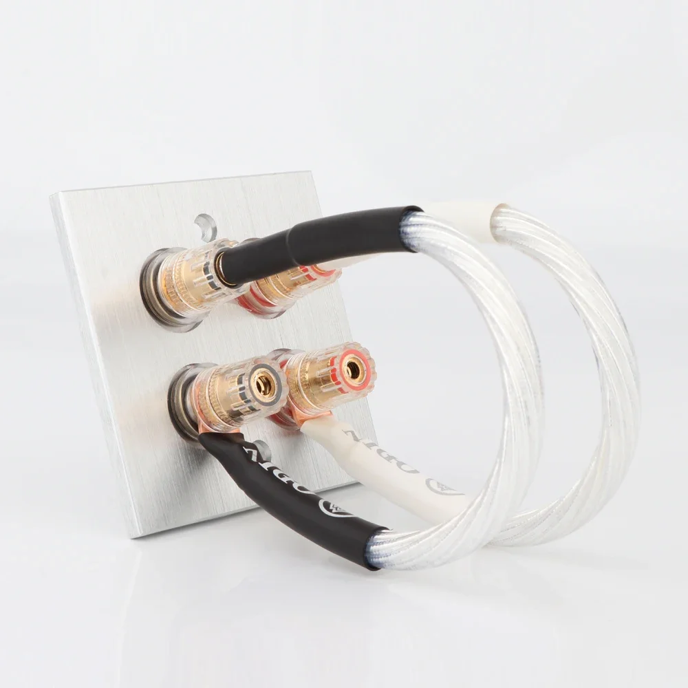 4pcs Hi-End Hifi sterling silver jumper audio cable over machine line fever speaker cable banana to Y speaker cable
4pcs Hi-End Hifi sterling silver jumper audio cable over machine line fever speaker cable banana to Y speaker cable