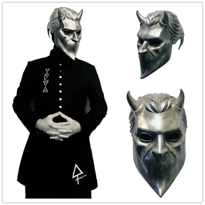 Ghost B.C Rock Roll Nameless Ghoul Band Grucifix Papa Emeri Adult Latex Full Face Helmet Mask Halloween Cosplay Costumes MD7187
Ghost B.C Rock Roll Nameless Ghoul Band Grucifix Papa Emeri Adult Latex Full Face Helmet Mask Halloween Cosplay Costumes MD7187